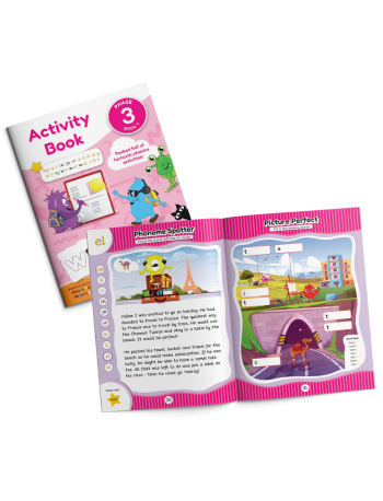 MONSTER PHONICS ACTIVITY BOOK PHASE 3 BOOK 1 (iISBN: 55351001)