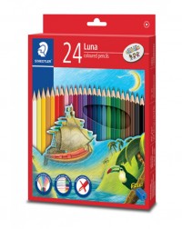1 SET LUNA COLOUR PENCILS (PACK OF 24 COLOURS)