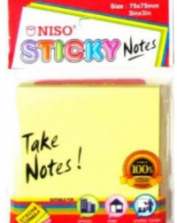 NISO STICK ON NOTES 3" X 2" FLUORESCENT YELLOW (ISBN: 9555535009550) NISO STICK ON NOTES 3" X 2" FLUORESCENT YELLOW (ISBN: 9555535009550)