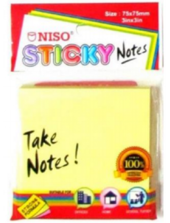 NISO STICK ON NOTES 3" X 2" FLUORESCENT YELLOW (ISBN: 9555535009550) NISO STICK ON NOTES 3" X 2" FLUORESCENT YELLOW (ISBN: 9555535009550)