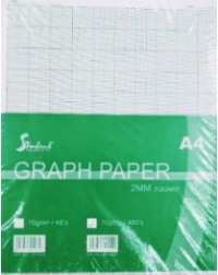 STANDARD GRAPH PAPER A4 (2MM) SQUARE (BOTH GRAPH) 70GSM 48S (20/160) (ISBN: 9556775042826) STANDARD GRAPH PAPER A4 (2MM) SQUARE (BOTH GRAPH) 70GSM 48S (20/160) (ISBN: 9556775042826)