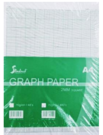 STANDARD GRAPH PAPER A4 (2MM) SQUARE (BOTH GRAPH) 70GSM 48S (20/160) (ISBN: 9556775042826) STANDARD GRAPH PAPER A4 (2MM) SQUARE (BOTH GRAPH) 70GSM 48S (20/160) (ISBN: 9556775042826)