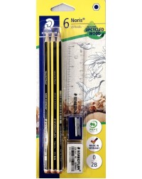 STAEDTLER NORIS 118 TRIANGULAR PENCIL 2B SET
