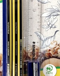STAEDTLER NORIS 118 TRIANGULAR PENCIL 2B SET