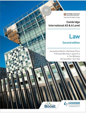 CAMBRIDGE INTERNATIONAL AS AND A LEVEL LAW SECOND EDITION (ISBN: 9781398312098) CAMBRIDGE INTERNATIONAL AS AND A LEVEL LAW SECOND EDITION (ISBN: 9781398312098)