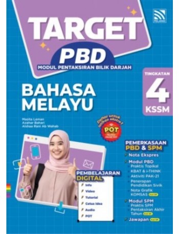 TARGET PBD KSSM 2025 BAHASA MELAYU TINGKATAN 4 (ISBN: 9786294709768) TARGET PBD KSSM 2025 BAHASA MELAYU TINGKATAN 4 (ISBN: 9786294709768)