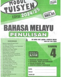 MODUL TUISYEN BAHASA MELAYU PENULISAN EDISI 2024/2025 TAHUN 4 (ISBN: 9789674707682) MODUL TUISYEN BAHASA MELAYU PENULISAN EDISI 2024/2025 TAHUN 4 (ISBN: 9789674707682)