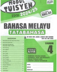 MODUL TUISYEN BAHASA MELAYU TATABAHASA EDISI 2024/2025 TAHUN 4 (ISBN: 9789674707699) MODUL TUISYEN BAHASA MELAYU TATABAHASA EDISI 2024/2025 TAHUN 4 (ISBN: 9789674707699)