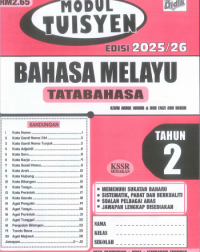 MODUL TUISYEN 25/26 BAHASA MELAYU TAHUN 2 TATABAHASA (ISBN: 9789674709228) MODUL TUISYEN 25/26 BAHASA MELAYU TAHUN 2 TATABAHASA (ISBN: 9789674709228)