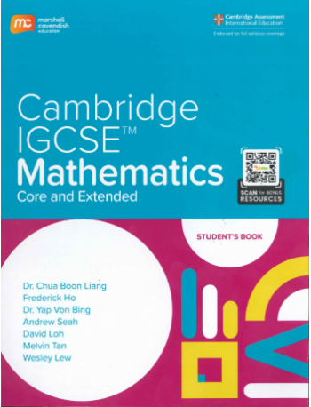 CAMBRIDGE IGCSE CORE AND EXTENDED MATHEMATICS STUDENT BOOK + EBOOK (2 YEARS) (ISBN: 9789815108569)