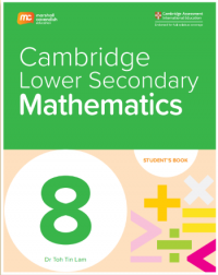 CAMBRIDGE LOWER SECONDARY MATHEMATICS 8 - STUDENT BOOK + EBOOK (1 YEAR) (ISBN: 9789815108712)