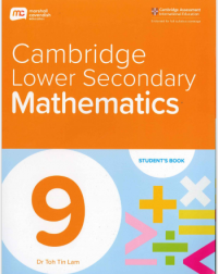 CAMBRIDGE LOWER SECONDARY MATHEMATICS 9 - STUDENT BOOK + EBOOK (1 YEAR) (ISBN: 9789815108729)