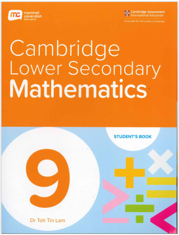 CAMBRIDGE LOWER SECONDARY MATHEMATICS 9 - STUDENT BOOK + EBOOK (1 YEAR) (ISBN: 9789815108729)