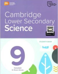 CAMBRIDGE LOWER SECONDARY SCIENCE GRADE 9 - STUDENT'S BOOK + EBOOK  (ISBN: 9789815259957)