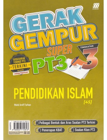 GERAK GEMPUR SUPER PT3 PENDIDIKAN ISLAM T3 2020 (ISBN: 9789837715813)