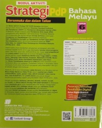 MODUL AKTIVITI STRATEGI PDP BAHASA MELAYU TAHUN 6 KSSR (ISBN: 9789837736085)
