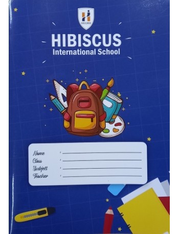 HIBISCUS EXERCISE BOOK 4 FULL LINE RED BLUE F5 (ISBN:HIB_EB_04)