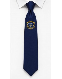ROYAL BLUE TIE WITH SCHOOL LOGO (iSBN: IISH-RB-TIE)
