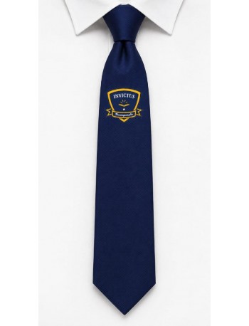 ROYAL BLUE TIE WITH SCHOOL LOGO (iSBN: IISH-RB-TIE)