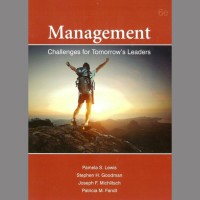 Management Challenges for Tomorrow's Leaders 6/e -Lewis (ISBN: 9789671344026) Management Challenges for Tomorrow's Leaders 6/e -Lewis (ISBN: 9789671344026)