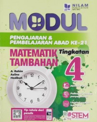 ADDMATHS WORKBOOK F4 MODUL P&P MATEMATIK TAMBAHAN T4 DWIBHASA 2018(9789672144168) ADDMATHS WORKBOOK F4 MODUL P&P MATEMATIK TAMBAHAN T4 DWIBHASA 2018(9789672144168)
