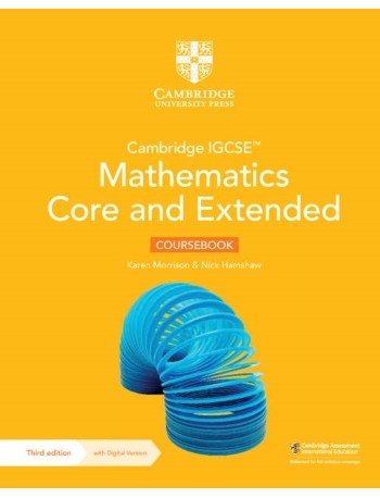 CAMBRIDGE IGCSE MATHEMATICS CORE AND EXTENDED COURSEBOOK WITH DIGITAL VERSION (2 YEARS' ACCESS)9781009343671