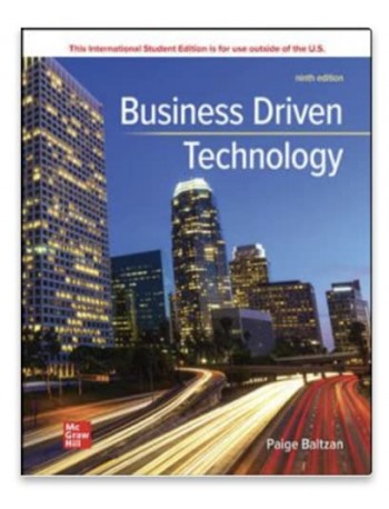 ISE BUSINESS DRIVEN TECHNOLOGY 9ED (ISBN: 9781265361686)