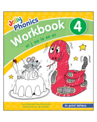 JOLLY PHONICS WORKBOOK 4 (IN PRINT LETTERS) (ISBN: 9781844146789)
