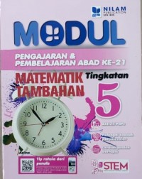 ADDMATHS WORKBOOK F5 MODUL P&P MATEMATIK TAMBAHAN T5 DWIBHASA 2018 (ISBN: 9789672144175) ADDMATHS WORKBOOK F5 MODUL P&P MATEMATIK TAMBAHAN T5 DWIBHASA 2018 (ISBN: 9789672144175)
