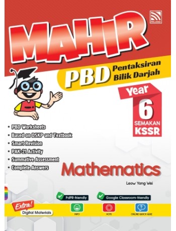 MAHIR PBD KSSR MATHEMATICS YEAR 6 (ISBN: 9789672779803)