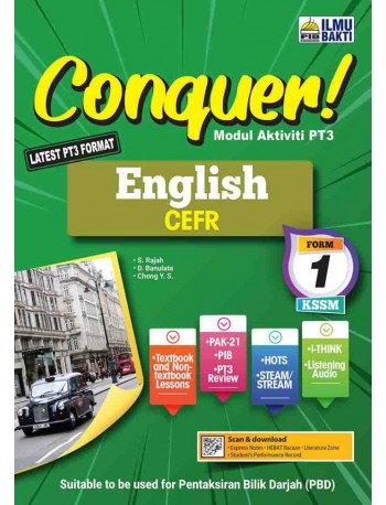 CONQUER! MODUL AKRIVITI PT3 ENGLISH CEFR FORM 1 (ISBN: 9789674938208)