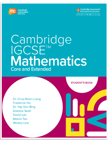 CAMBRIDGE IGCSE CORE AND EXTENDED MATHEMATICS (0580) STUDENT'S BOOK + EBOOK BUNDLE (2 YEARS) (ISBN: 9789814913065)