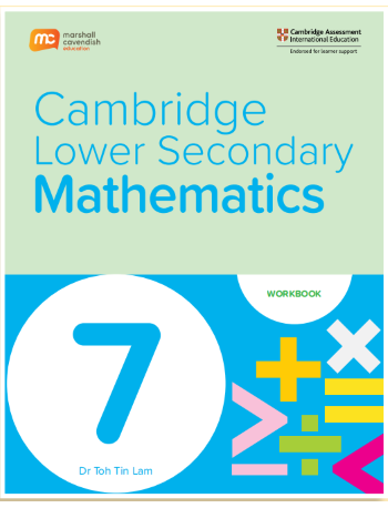 CAMBRIDGE LOWER SECONDARY MATHEMATICS GRADE 7 WORKBOOK + EBOOK (1 YEARS) (ISBN: 9789815090420)