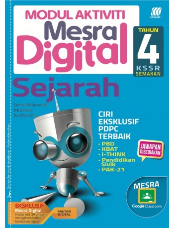 MODUL MESRA DIGITAL KSSR SEJARAH TAHUN 4 (ISBN: 9789837719637)
