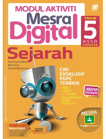 MODUL MESRA DIGITAL KSSR SEJARAH TAHUN 5 (ISBN: 9789837719644)