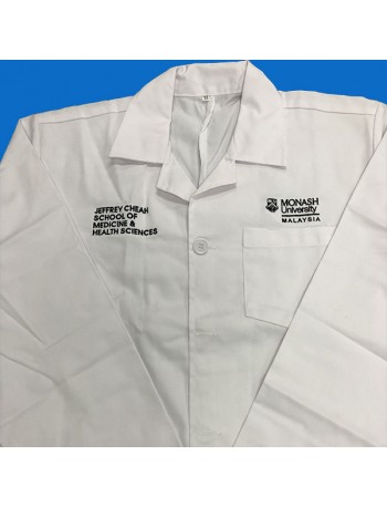 MONASH MEDICAL LABCOAT (PLEASE CHOOSE YOUR SIZE)