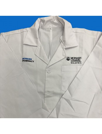 MONASH PHARMACY LABCOAT (PLEASE CHOOSE YOUR SIZE)